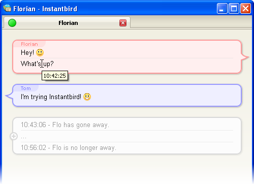 Instantbird screenshot